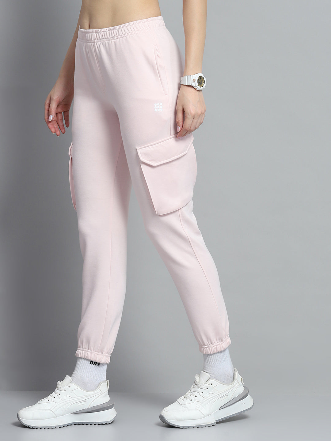 Rock.it Women Pink Solid Regular Fit Jogger