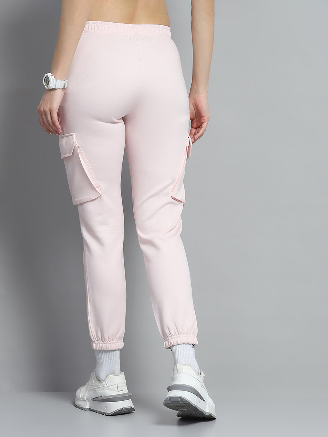 Rock.it Women Pink Solid Regular Fit Jogger