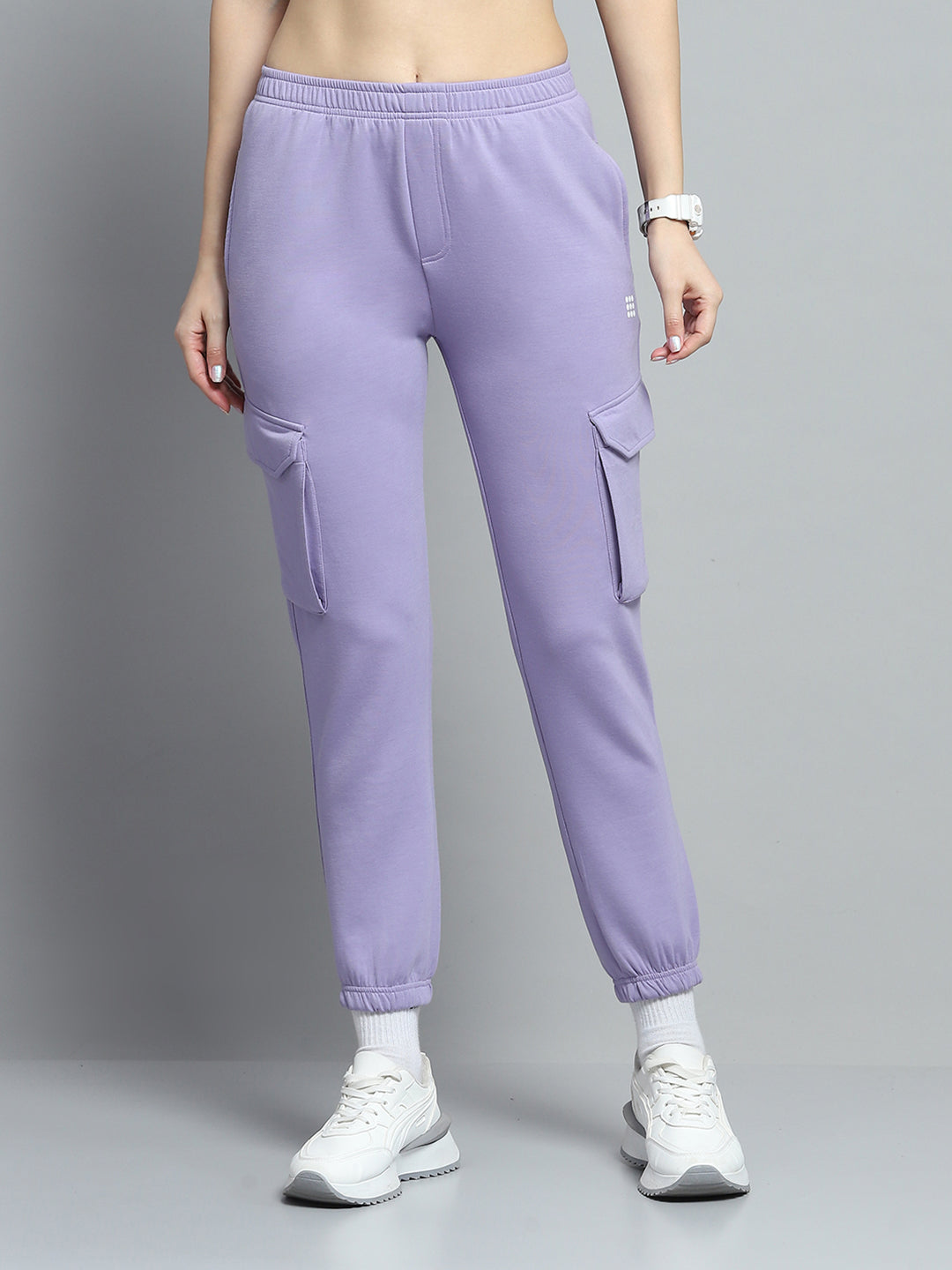 Rock.it Women Purple Solid Regular Fit Jogger