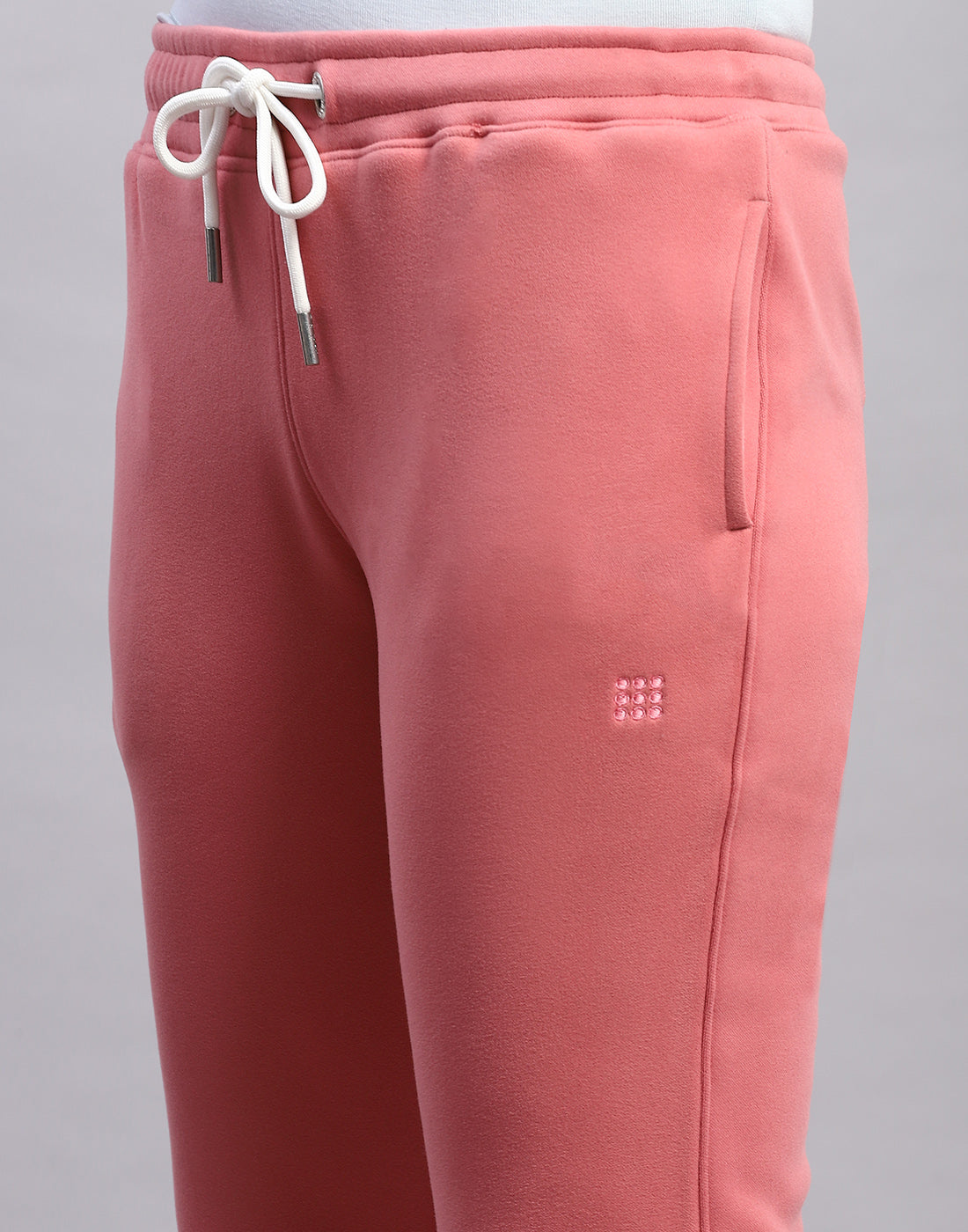 Rock.it Women Peach Solid Regular Fit Winter Trackpant