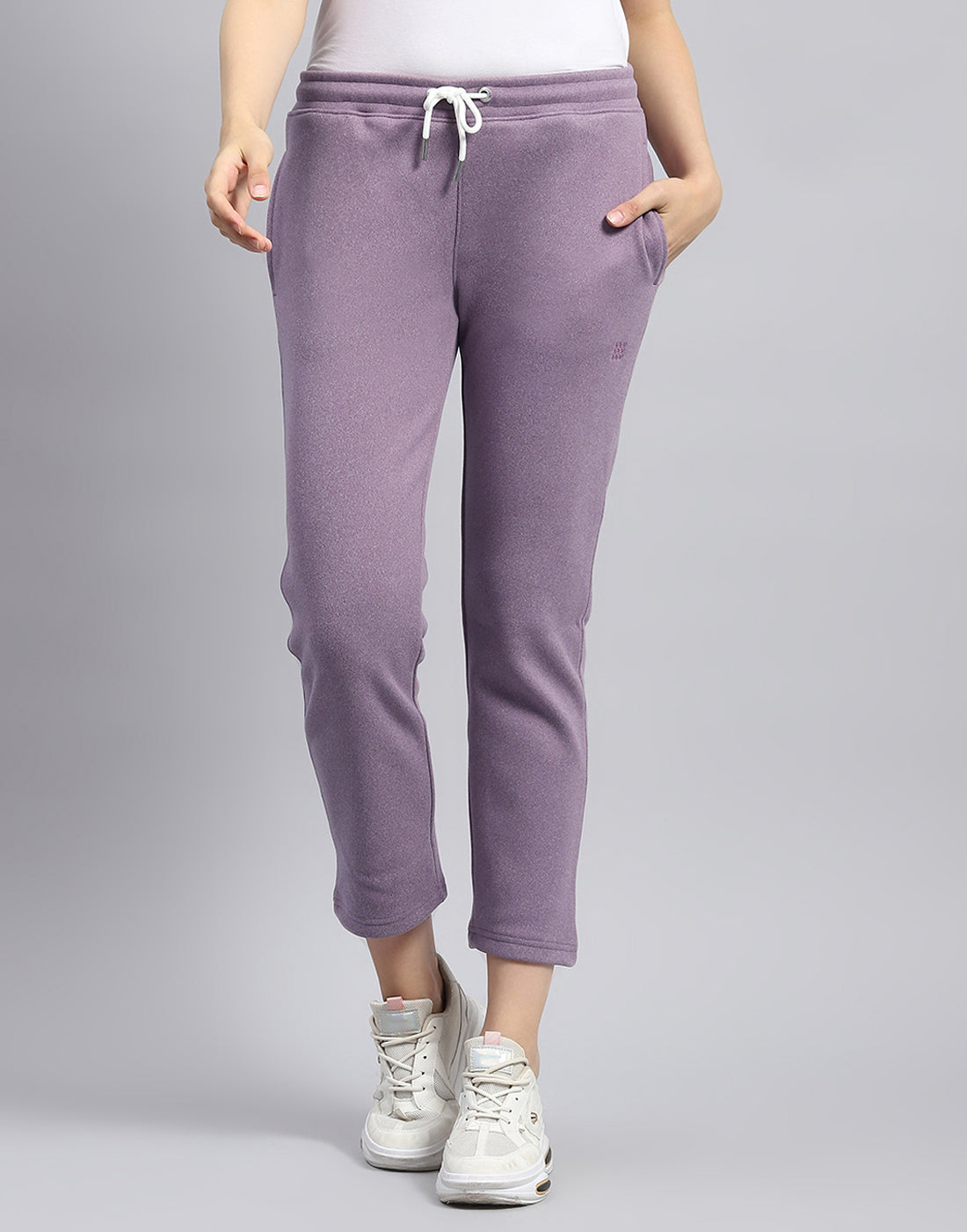 Rock.it Women Purple Solid Regular Fit Winter Lower