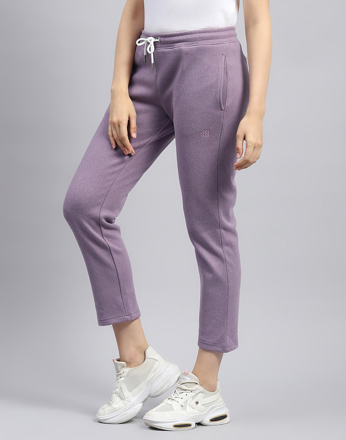 Rock.it Women Purple Solid Regular Fit Winter Lower