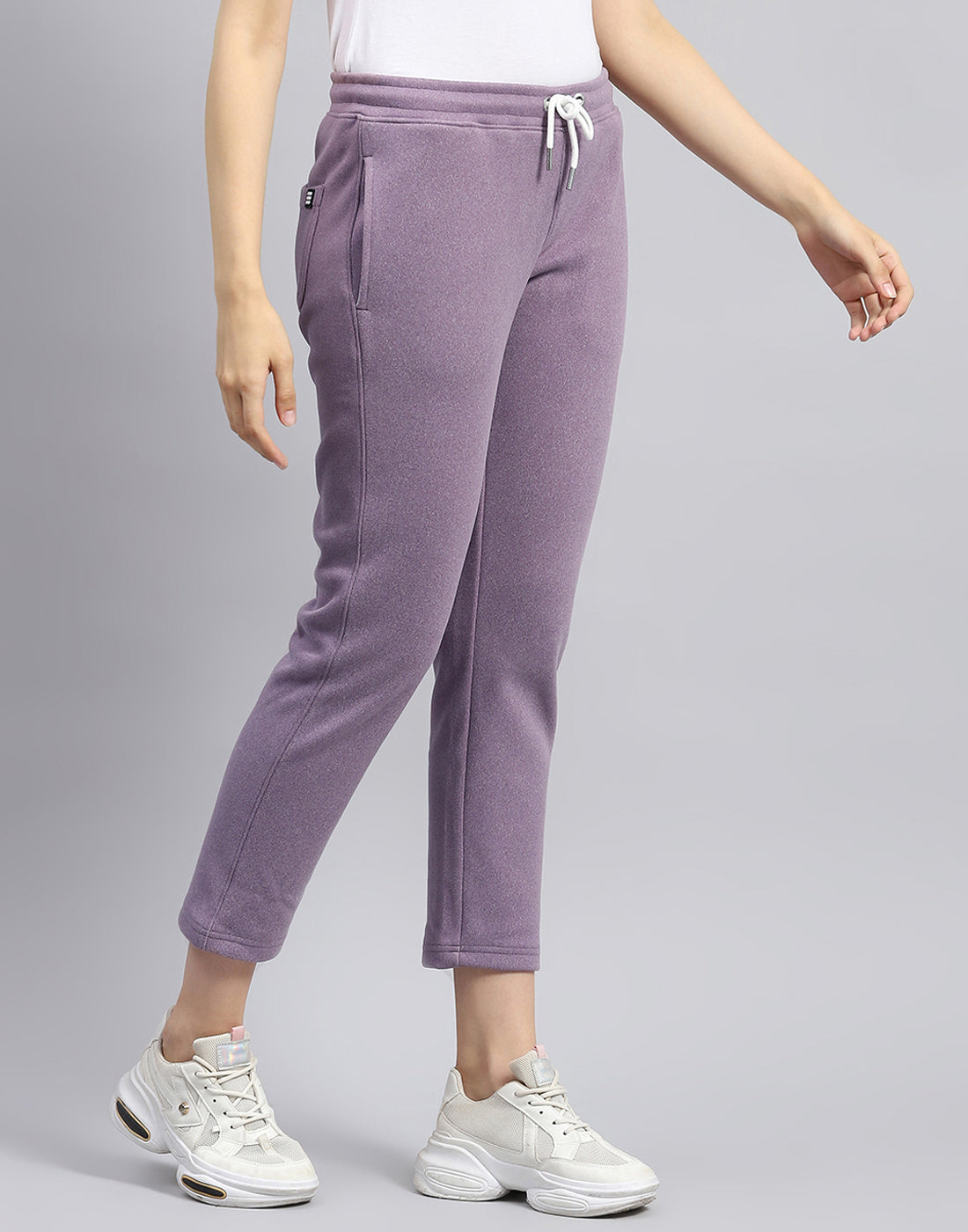 Rock.it Women Purple Solid Regular Fit Winter Lower