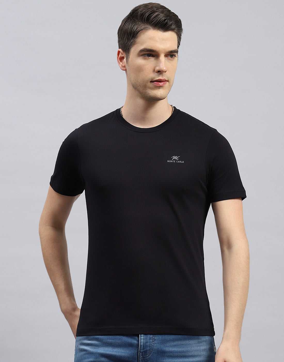 Men Black Solid Round Neck Half Sleeve T-Shirt (Pack of 3)