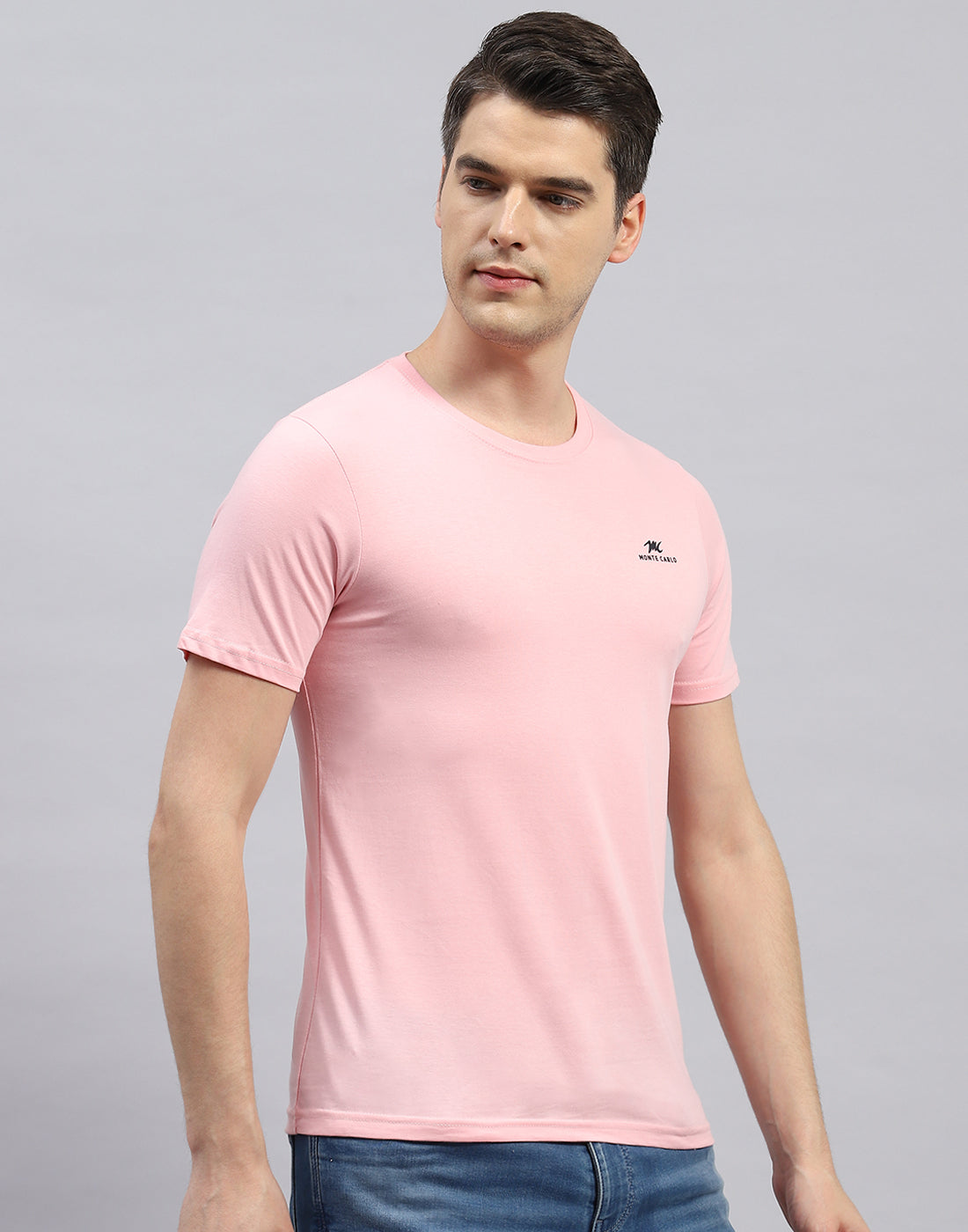 Men Green, Blue & Pink Solid Round Neck Half Sleeve T-Shirt (Pack of 3)