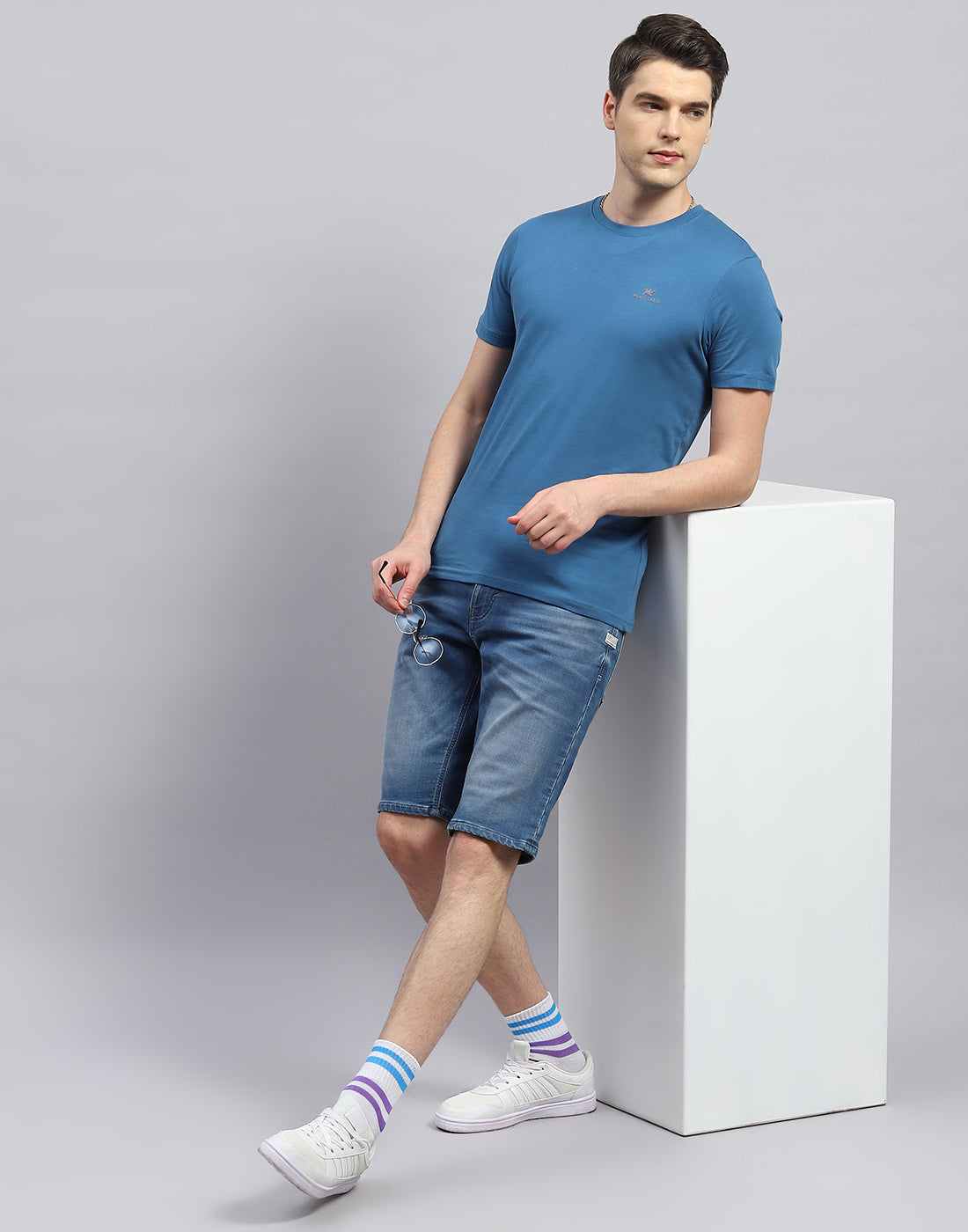 Men Green, Red & Blue Solid Round Neck Half Sleeve T-Shirt (Pack of 3)