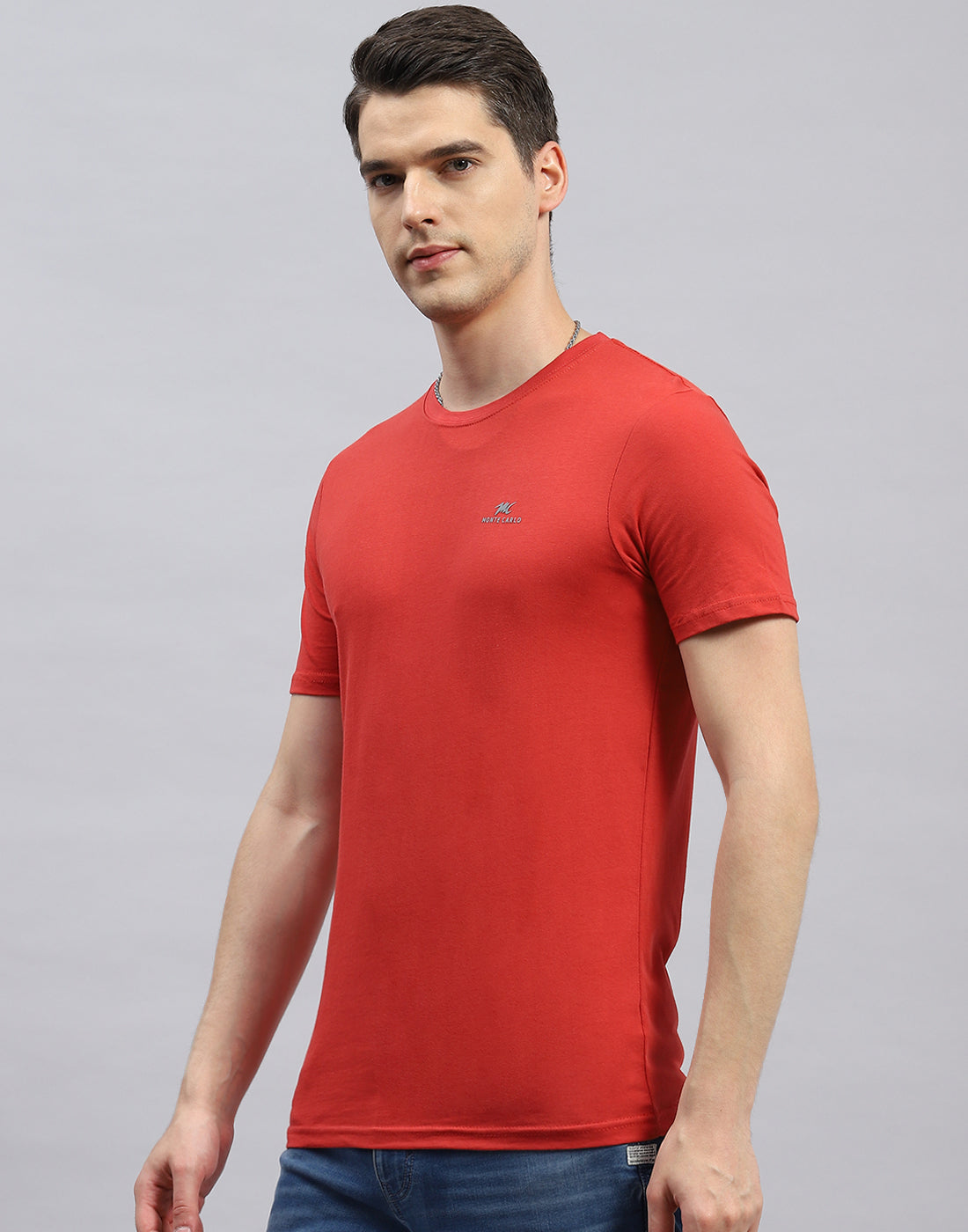 Men Green, Red & Blue Solid Round Neck Half Sleeve T-Shirt (Pack of 3)