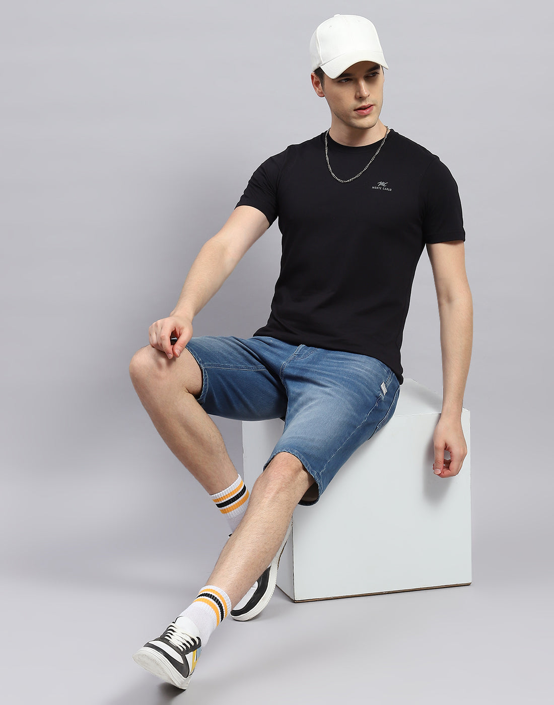 Men Black, Blue & Off White Solid Round Neck Half Sleeve T-Shirt (Pack of 3)