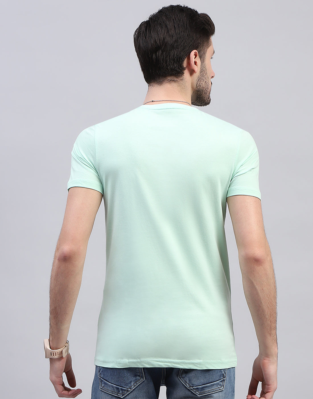 Men Multicolor Solid V Neck Half Sleeve T-Shirt (Pack of 3)