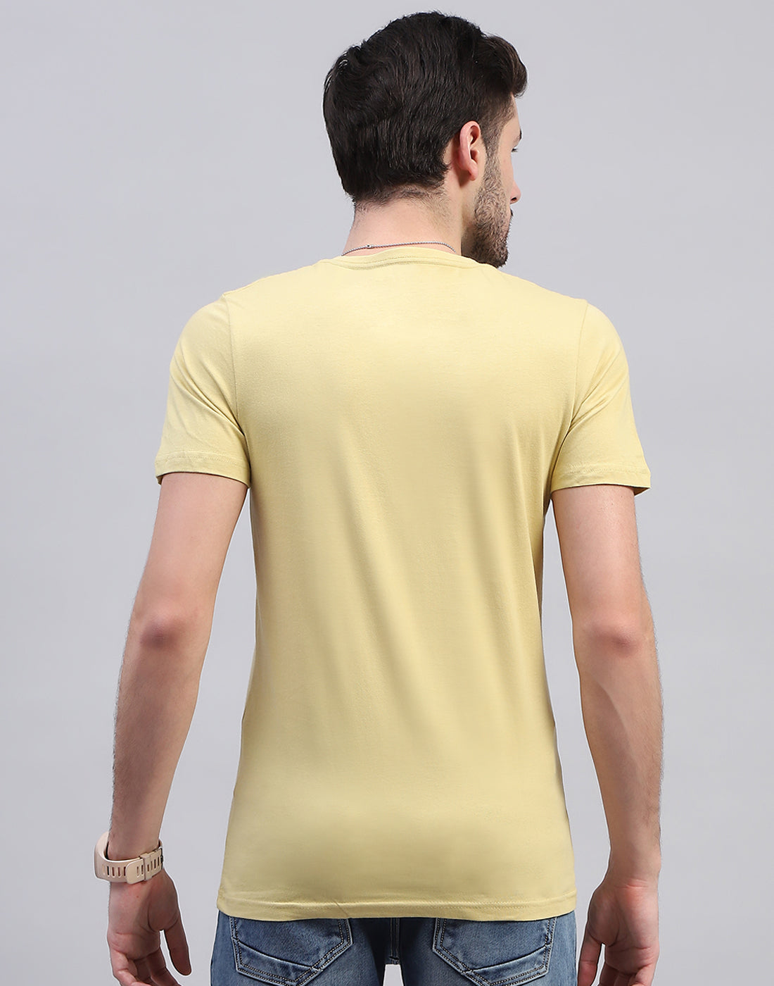 Men Multicolor Solid V Neck Half Sleeve T-Shirt (Pack of 3)