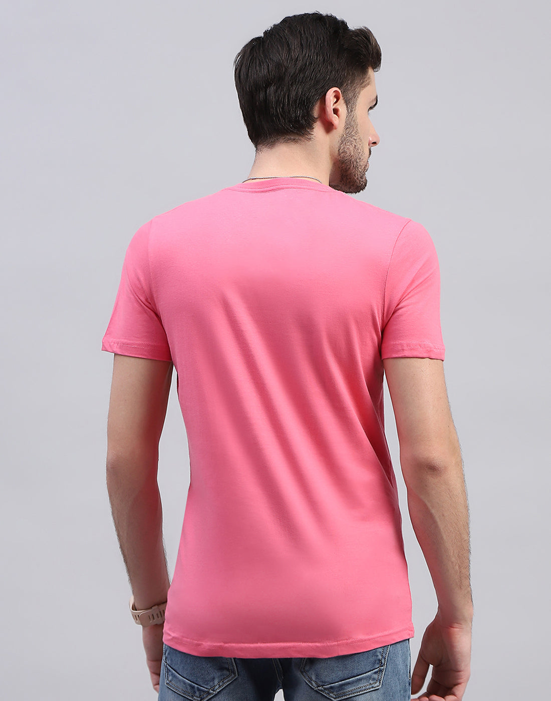 Men Multicolor Solid V Neck Half Sleeve T-Shirt (Pack of 3)