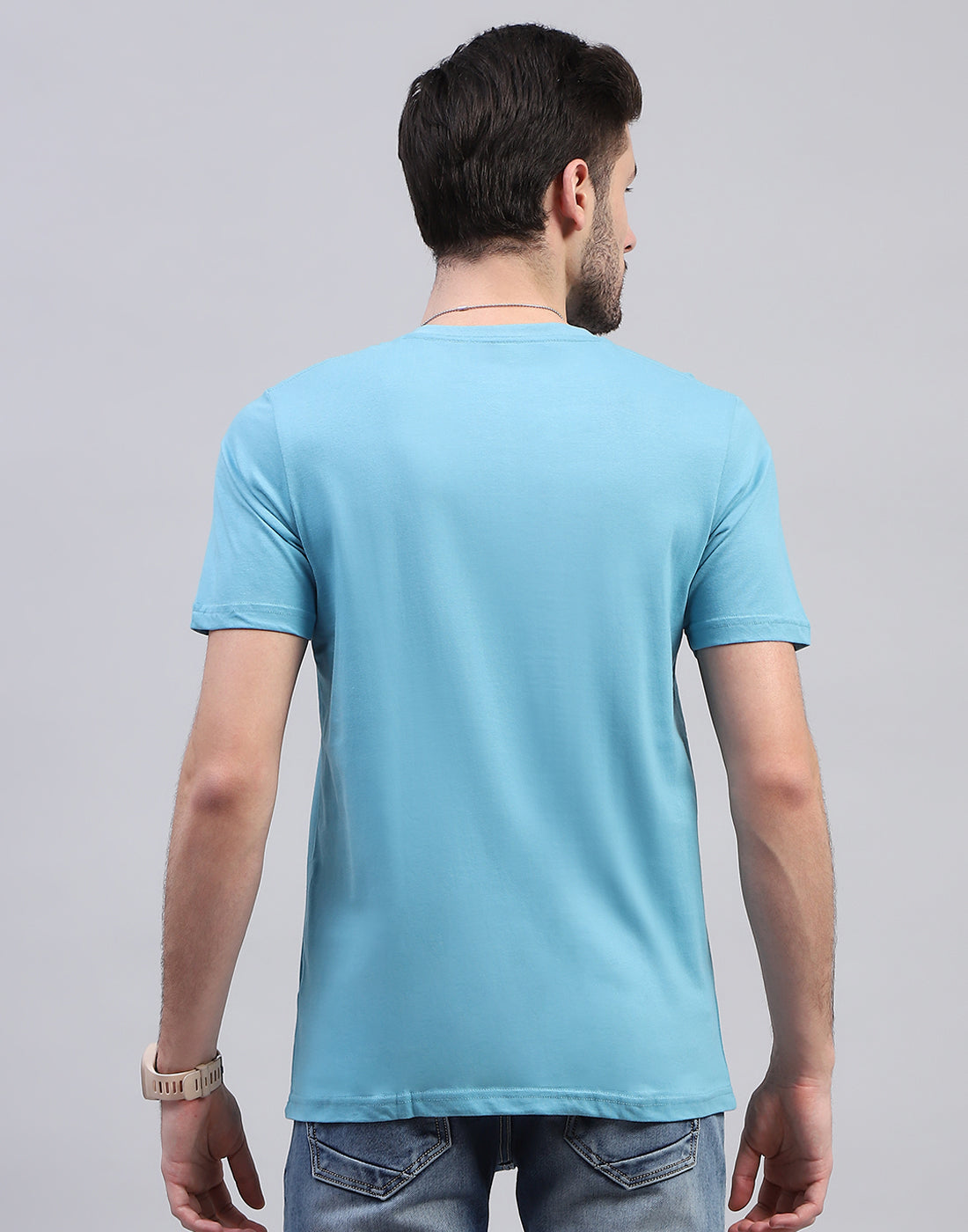 Men Multicolor Solid V Neck Half Sleeve T-Shirt (Pack of 3)