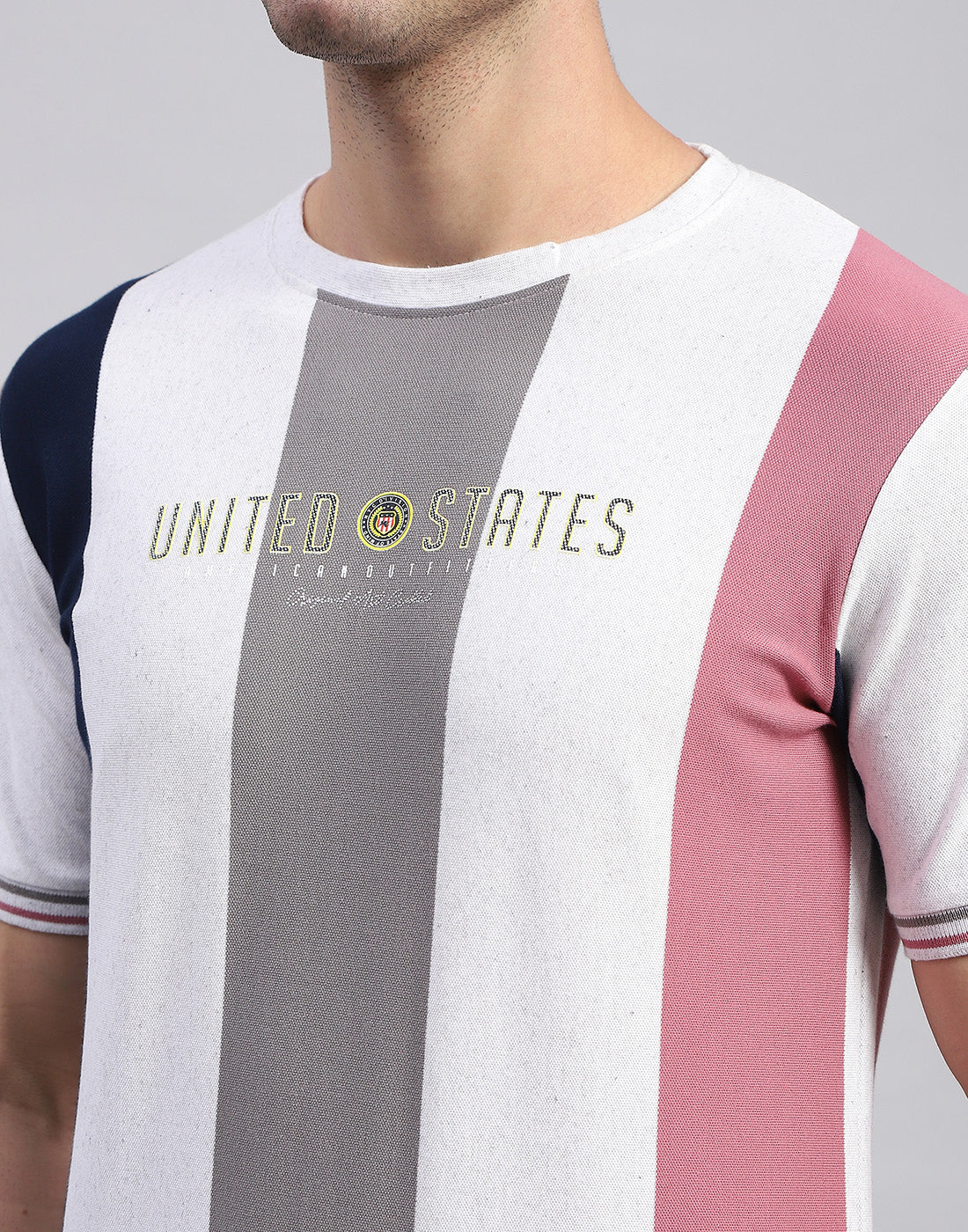 Men Multi Color Printed Round Neck Half Sleeve T-Shirt