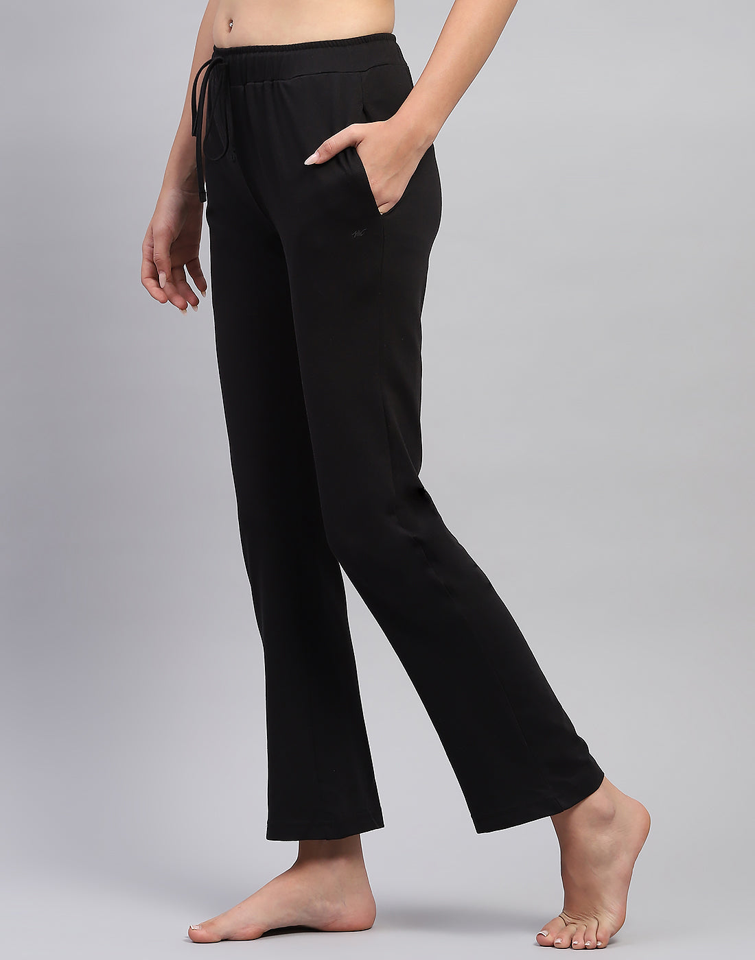 Women Grey & Black Printed Fashion Neck Half Sleeve Lower Set