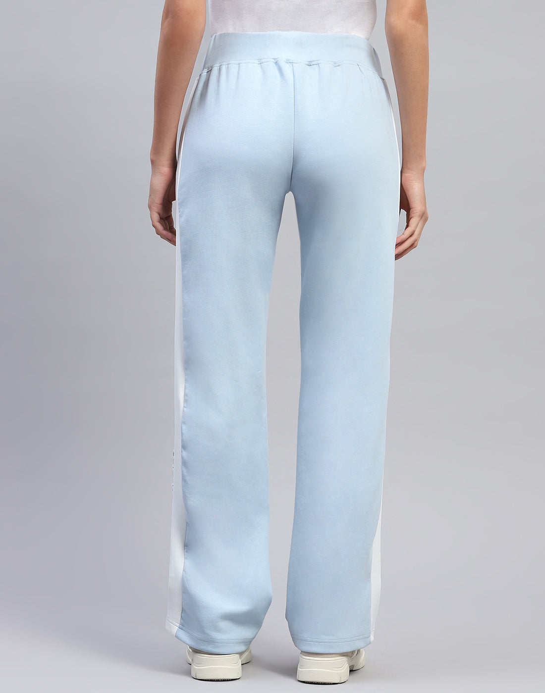 Women Sky Blue Printed Regular Fit Lower