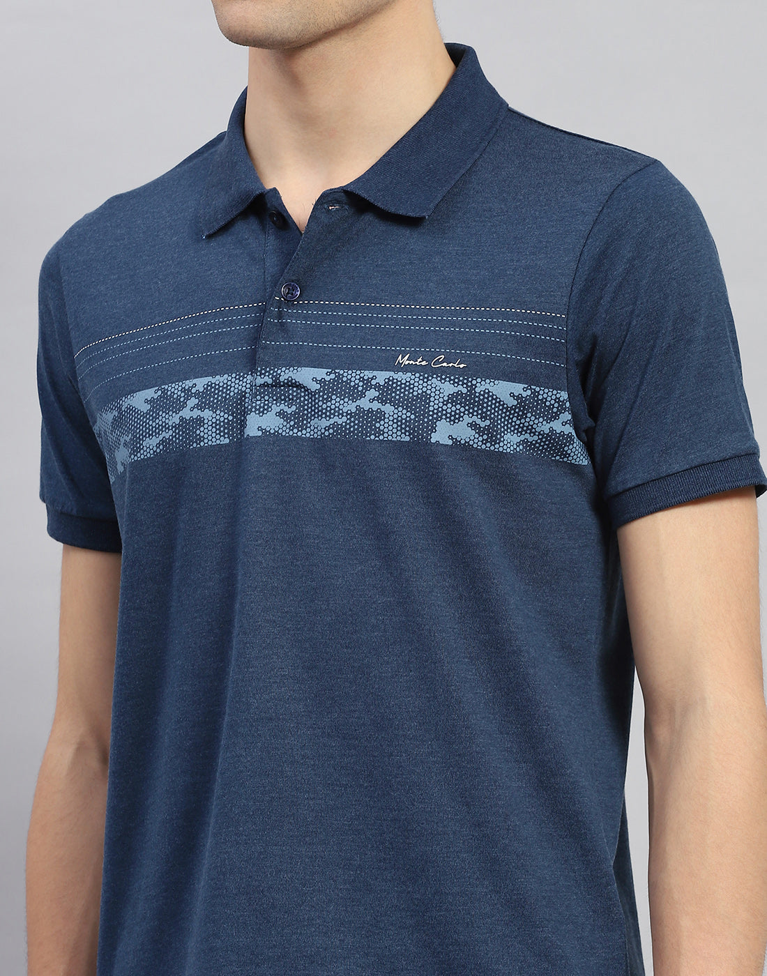 Men Blue Solid Half Sleeve Lower Set