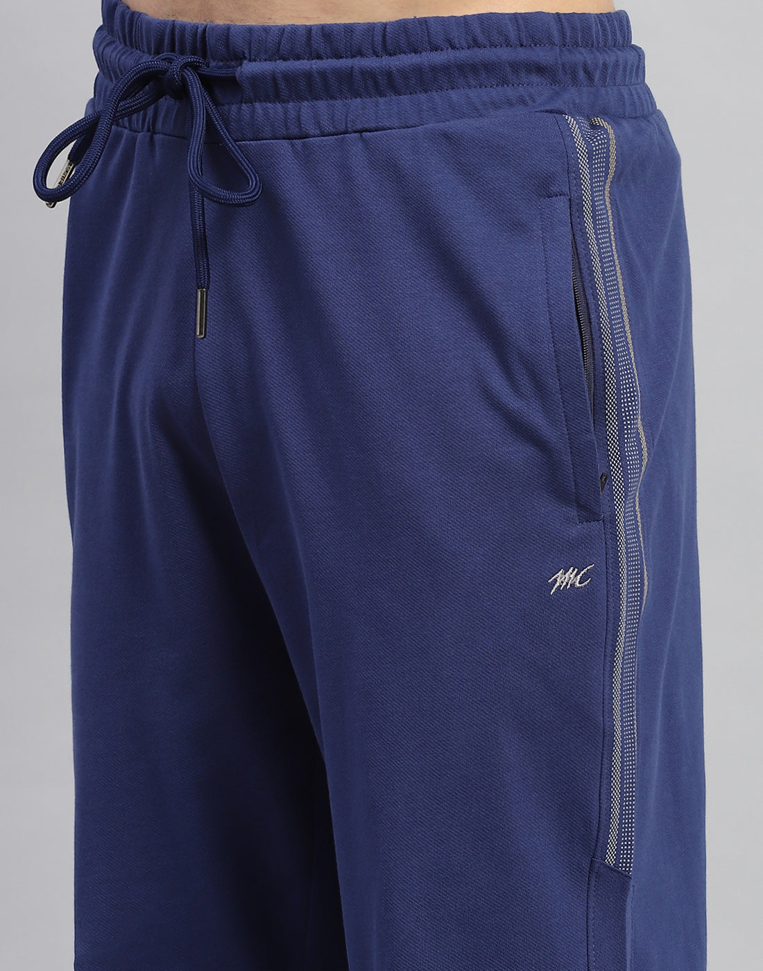 Men Blue Solid Half Sleeve Lower Set