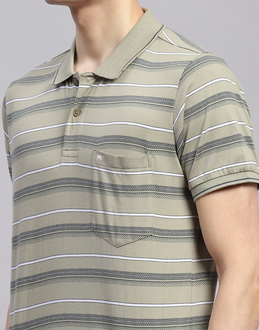 Men Green Solid Polo Collar Half Sleeve Lower Set