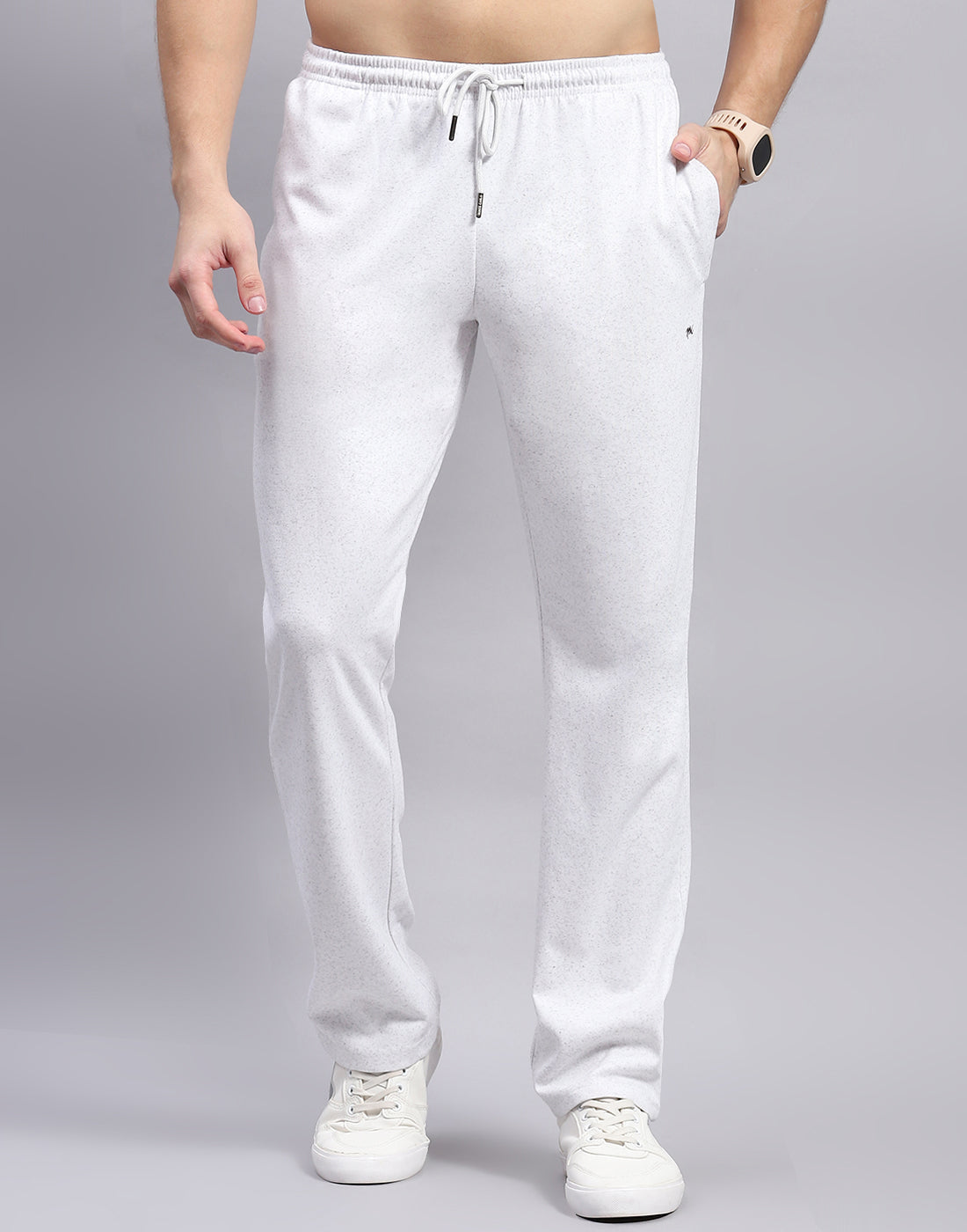 Men Grey Stripe Polo Collar Half Sleeve Lower Set