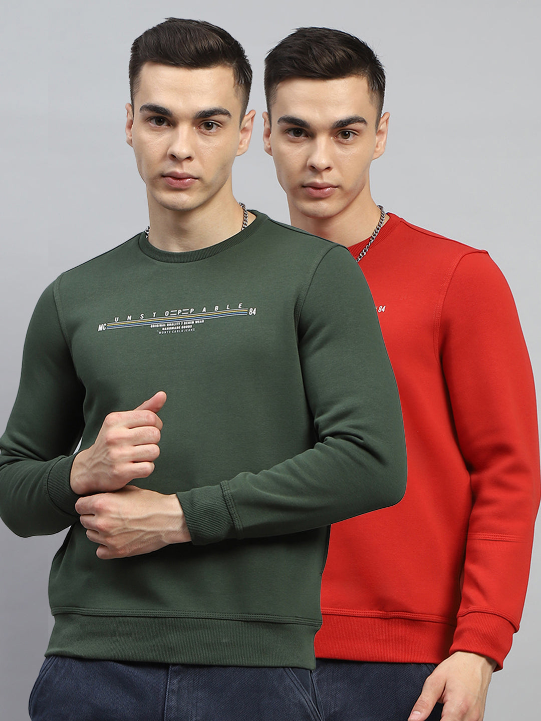 Green Ink Marble Men's Sweatshirt