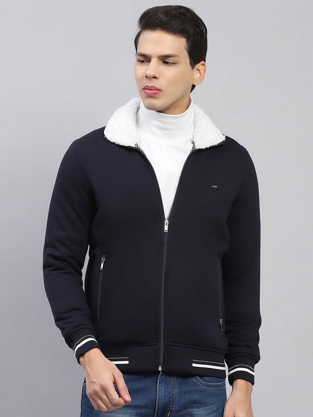 Coveri Moving Blue Cotton Men's Sweatshirt main image 1
