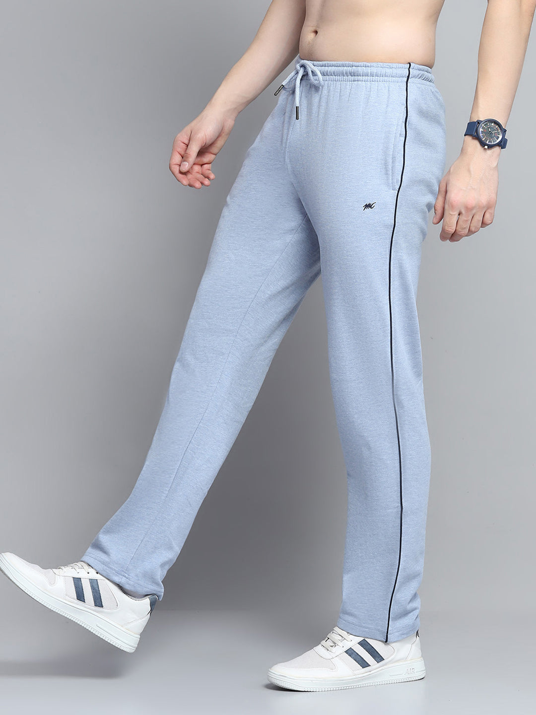 Men Blue Solid Lower