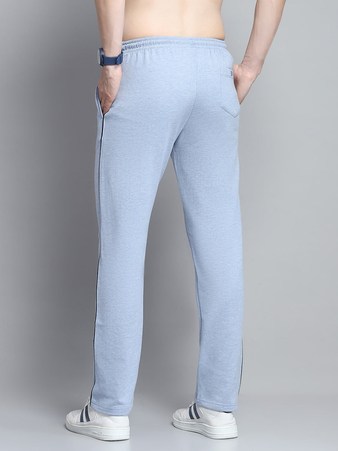 Men Blue Solid Lower