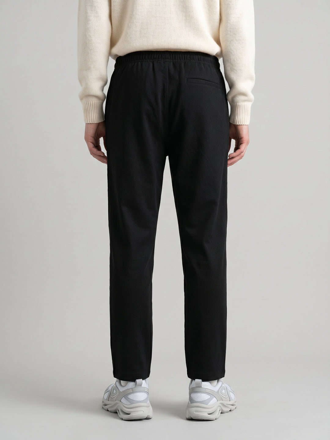 Men Grey Solid Regular Fit Lower
