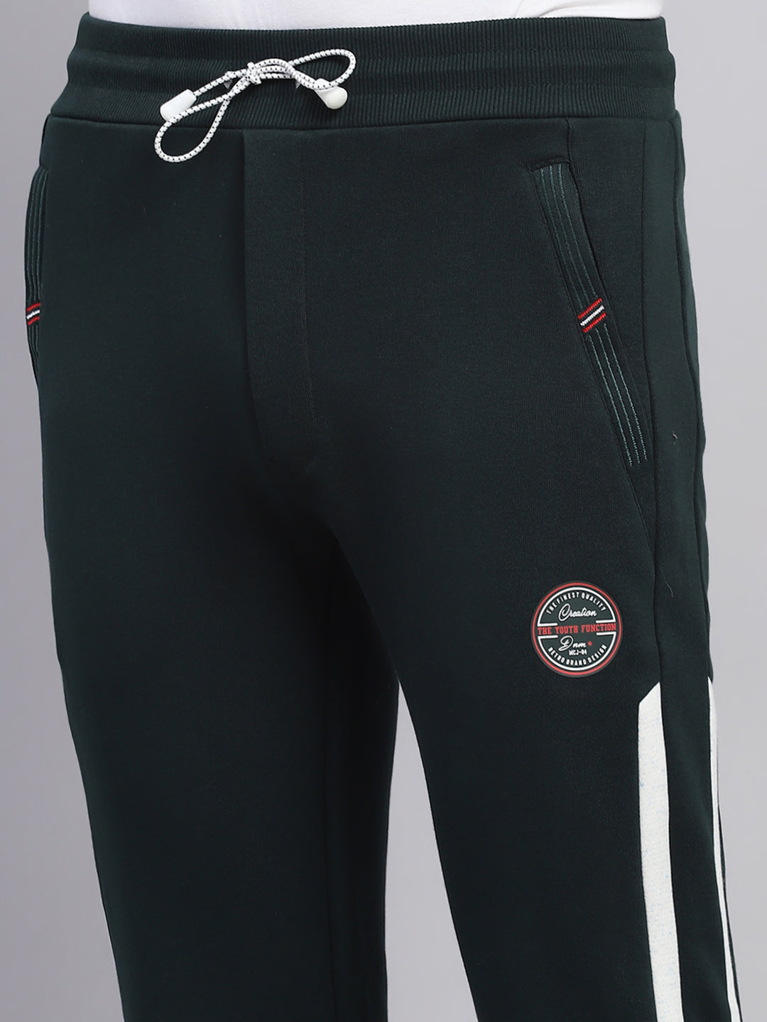Men Green Printed Regular Fit Winter Lower