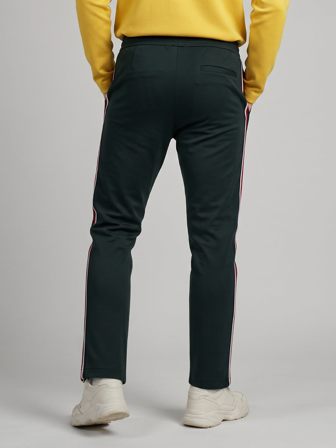 Men Grey Solid Regular Fit Lower