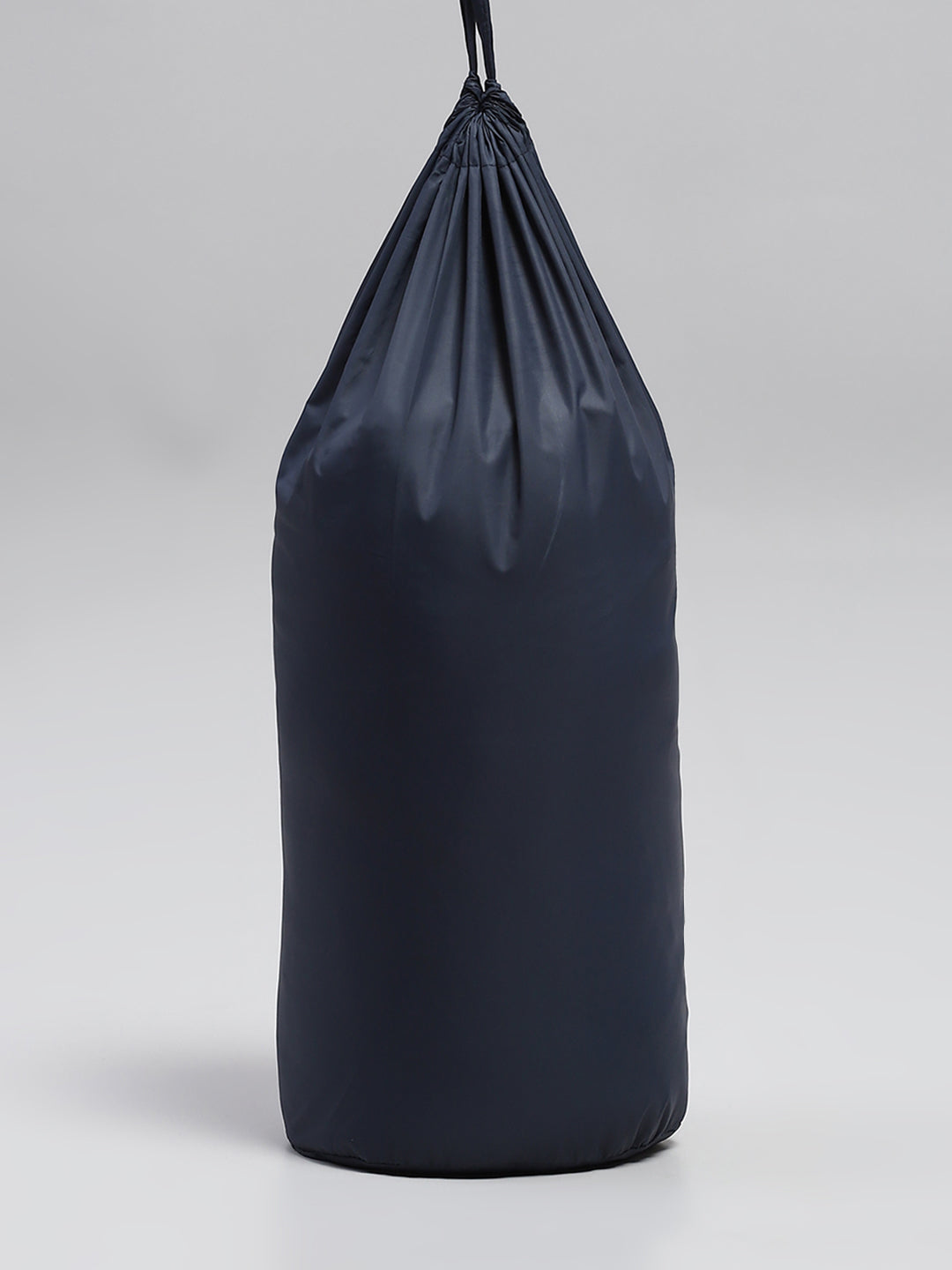 Men Navy Blue Solid Detachable Hood Full Sleeve Jacket