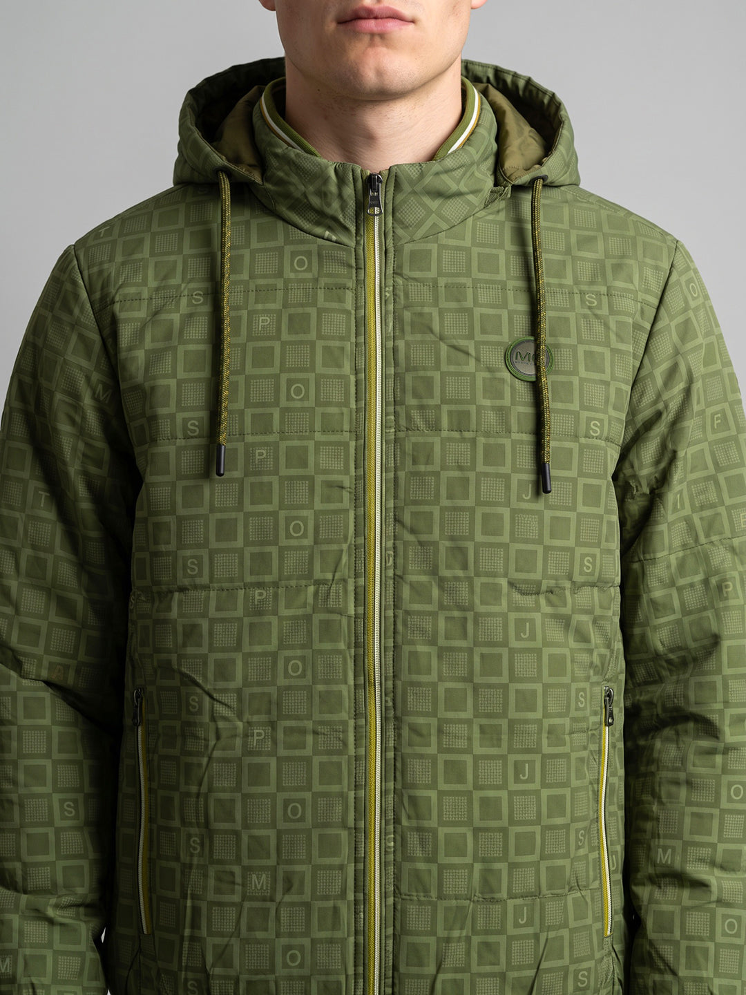 Men Navy Blue Colourblocked Detachable Hood Full Sleeve Jacket