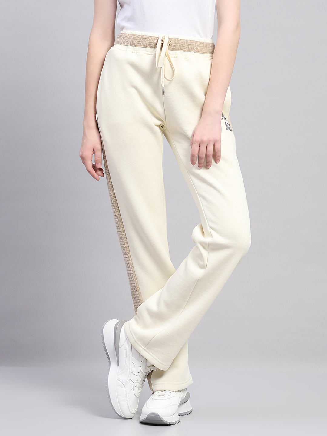 Women Beige Printed Regular Fit Lower