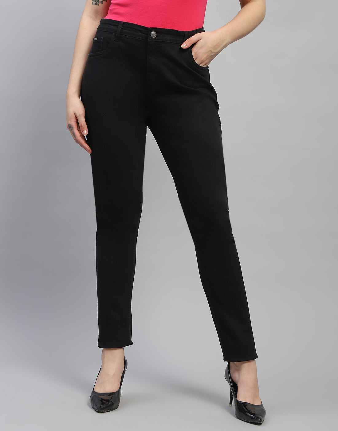 Women Black Slim Fit Denim Jeans