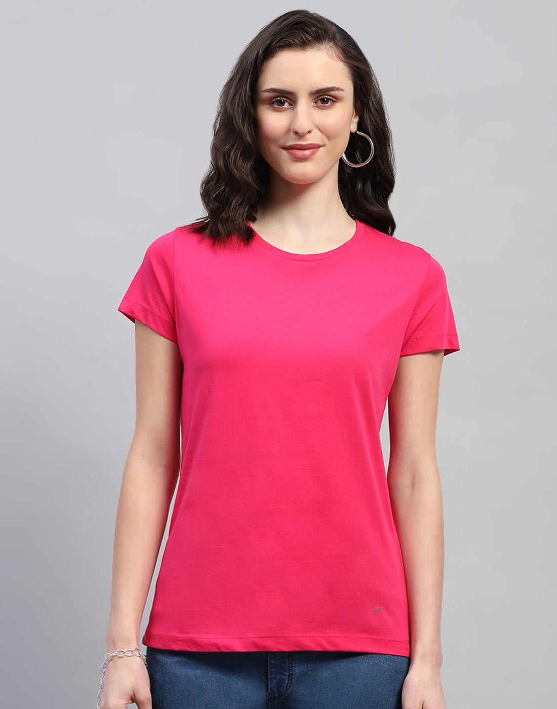 Women Yellow & Red Solid Round Neck Half Sleeve Top (Pack of 2)