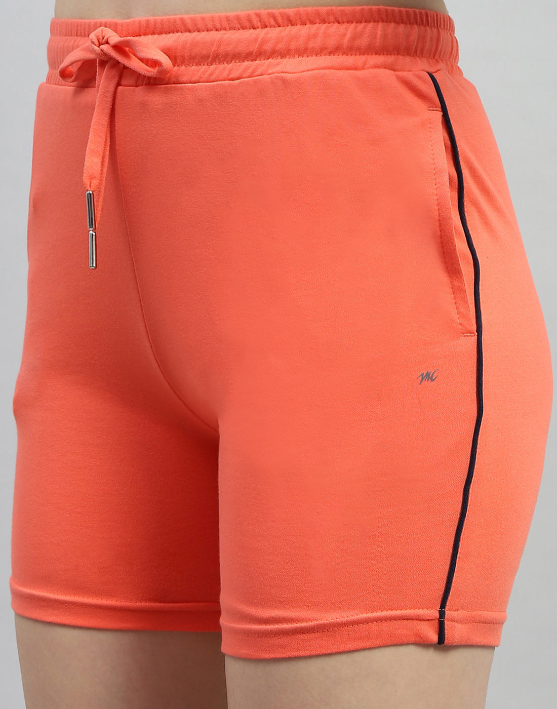 Women Orange Solid Regular Fit Short