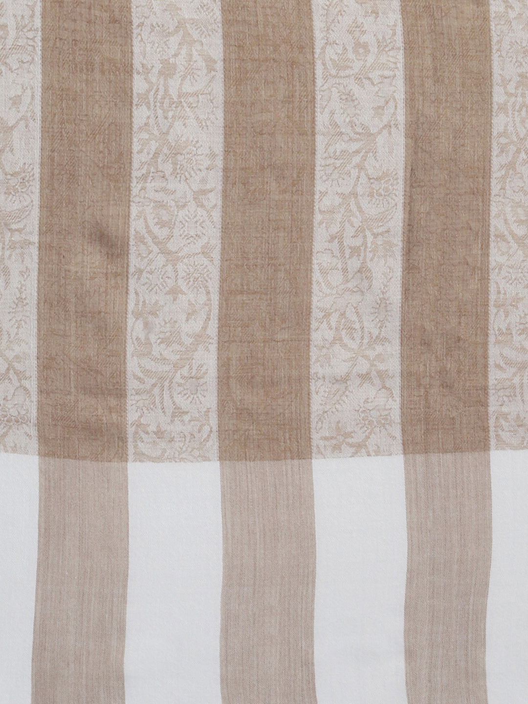 Men Beige Self Design Lohi Shawl