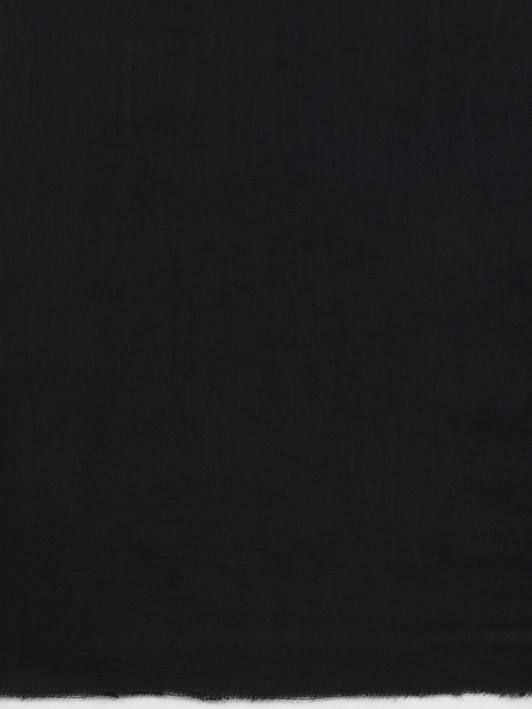 Women Black Solid Shawl