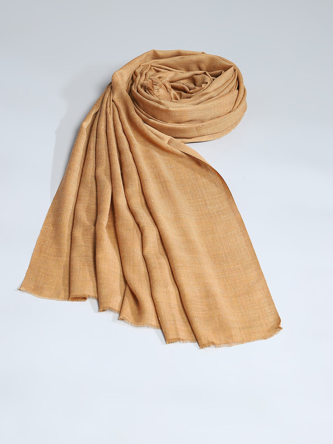 Women Khaki Solid Shawl