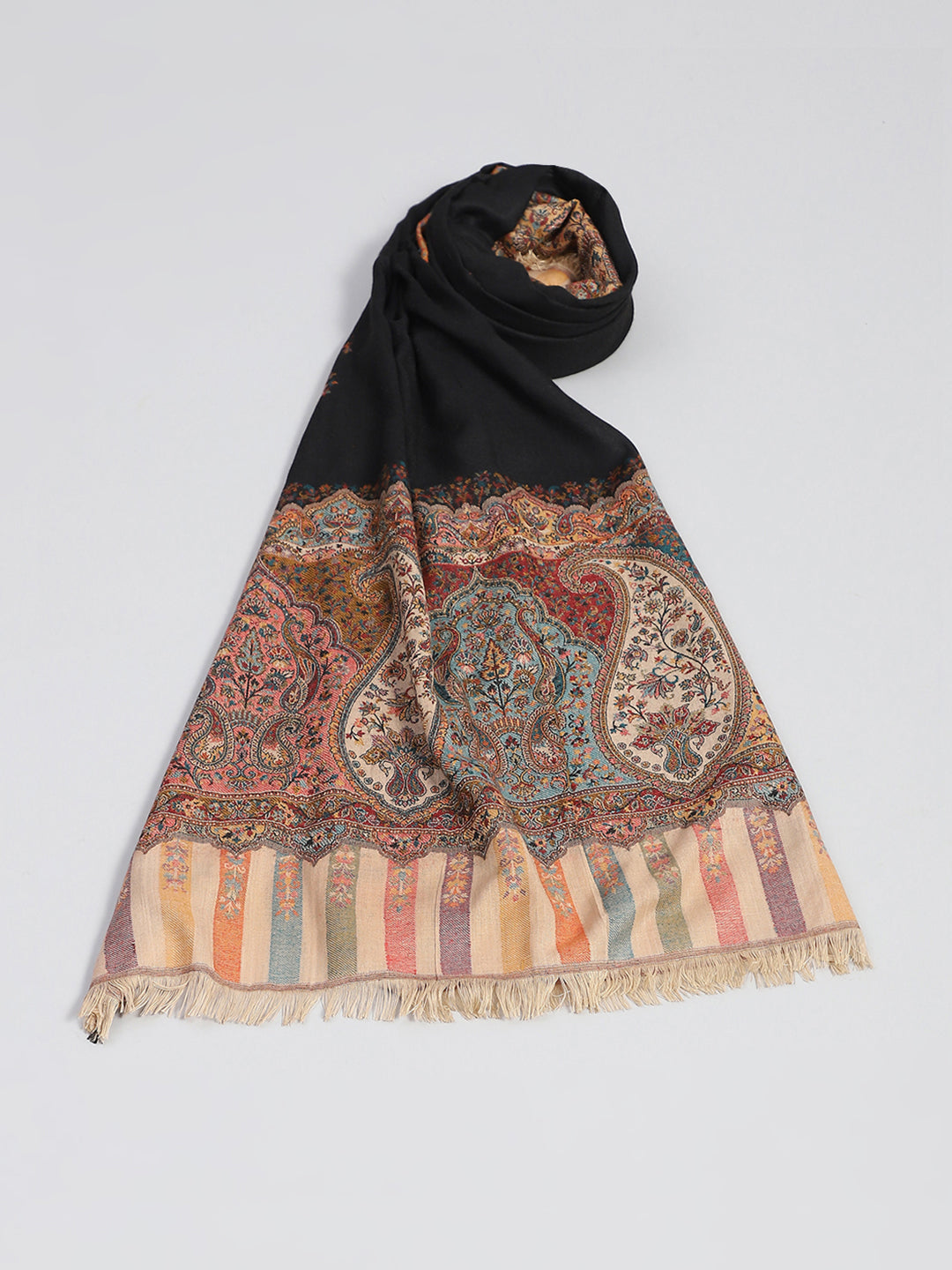 Women Multicolor Self Design Shawl