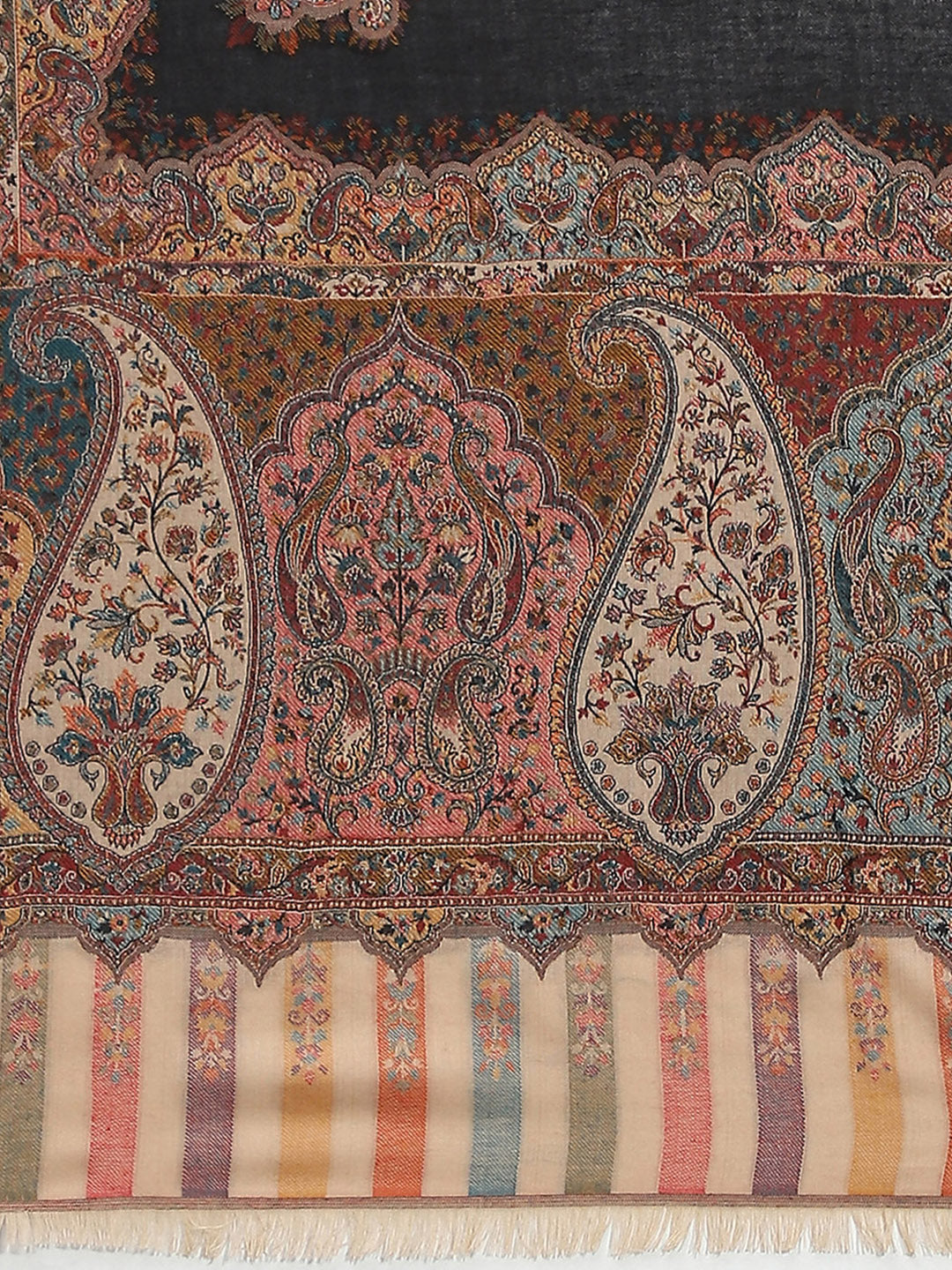 Women Multicolor Self Design Shawl