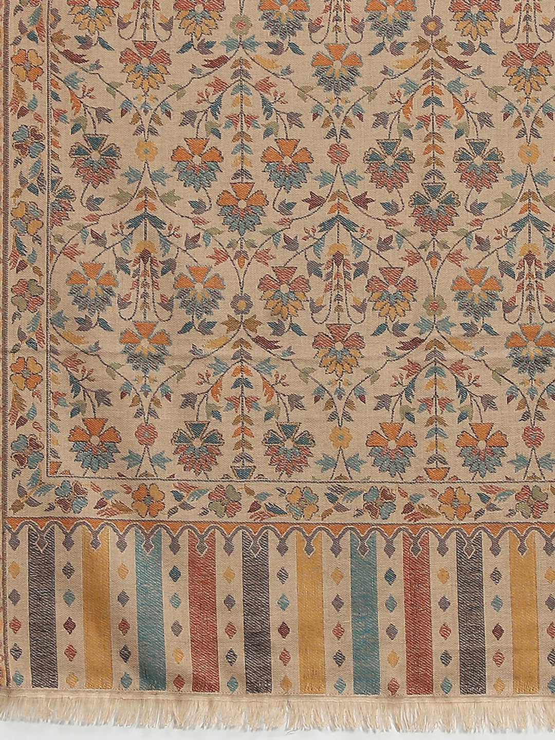 Women Multicolor Self Design Shawl