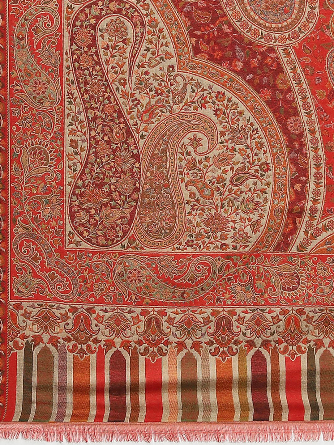 Women Multicolor Self Design Shawl