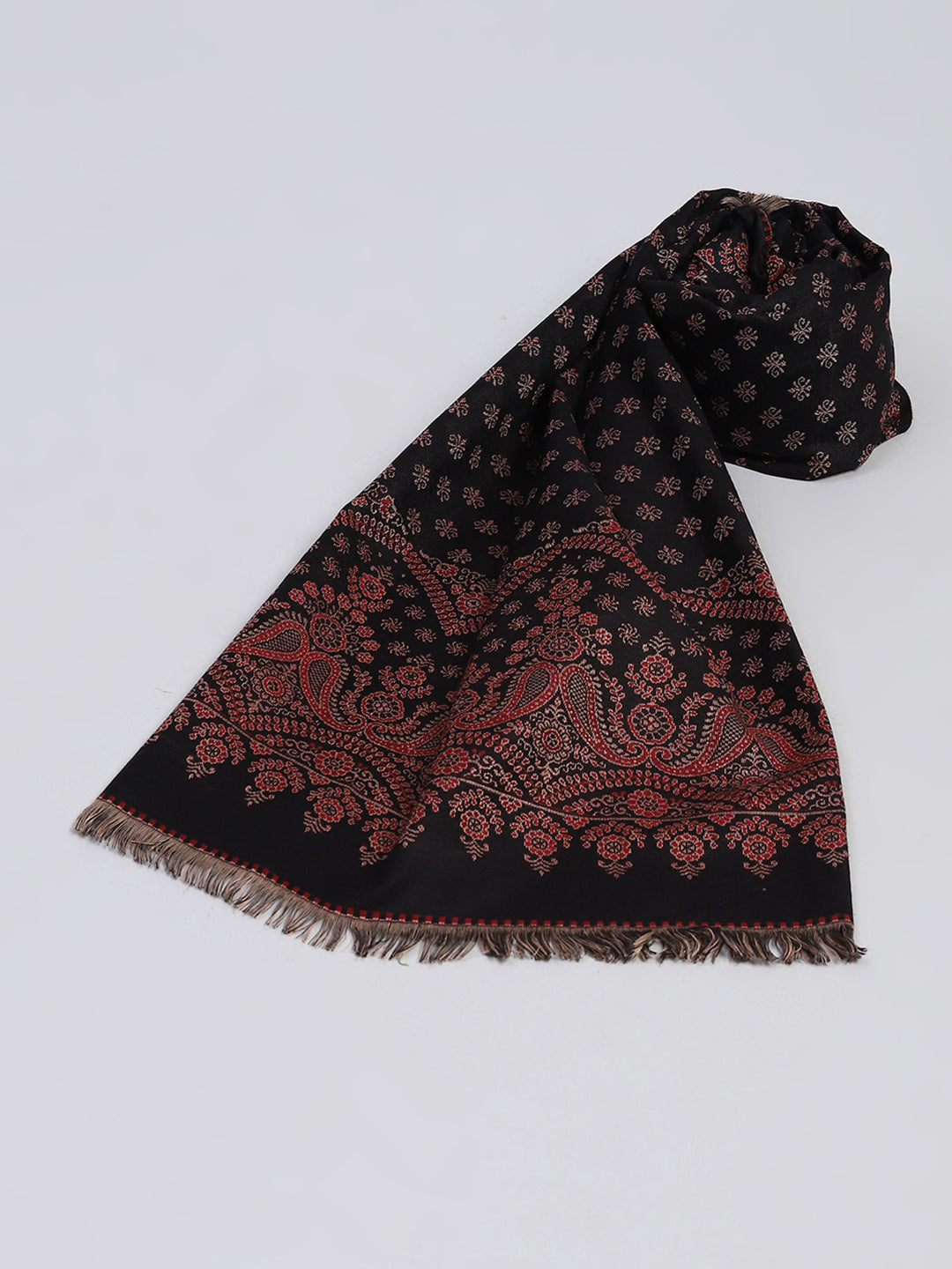 Women Multicolor Self Design Shawl