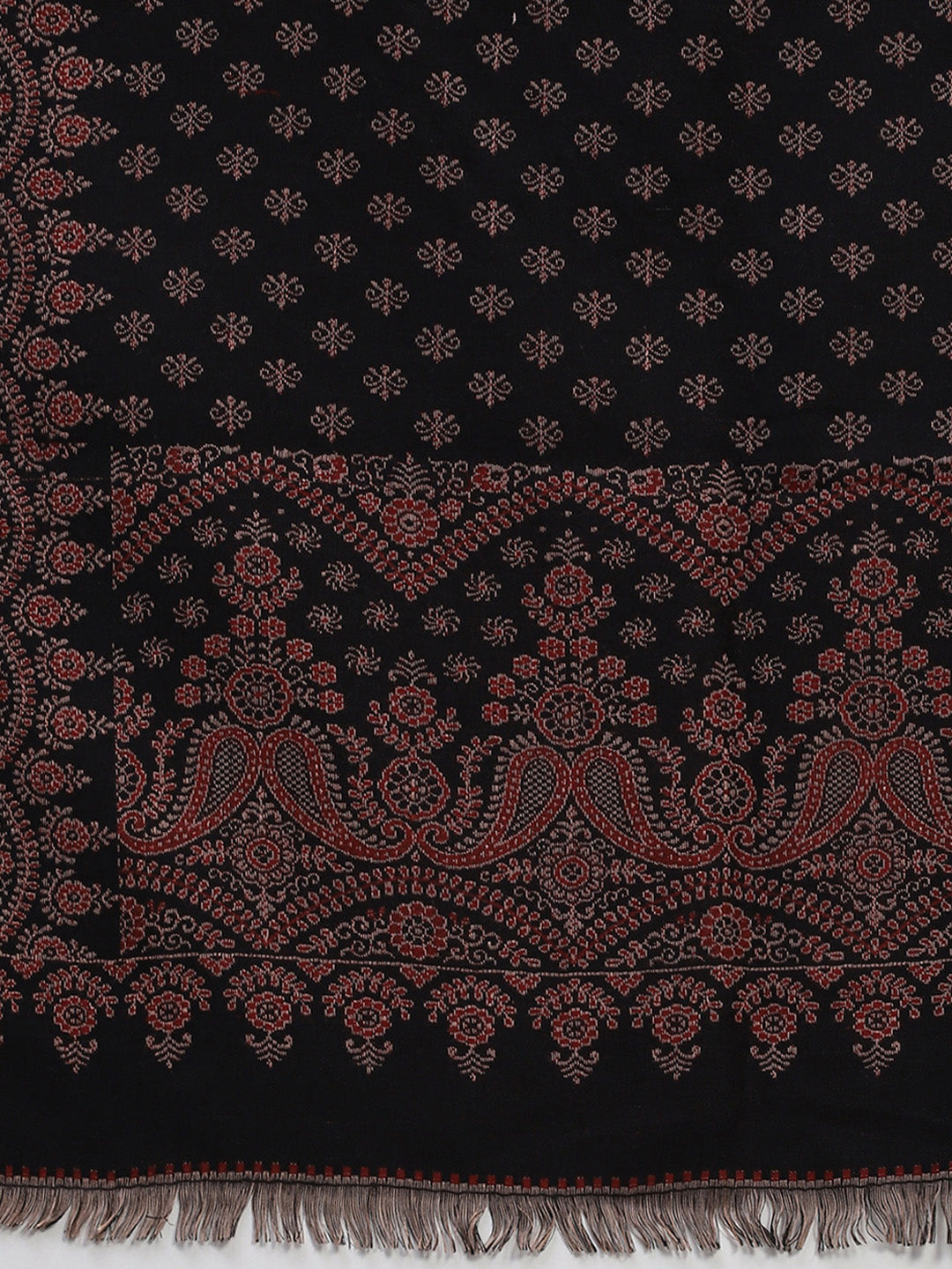 Women Multicolor Self Design Shawl