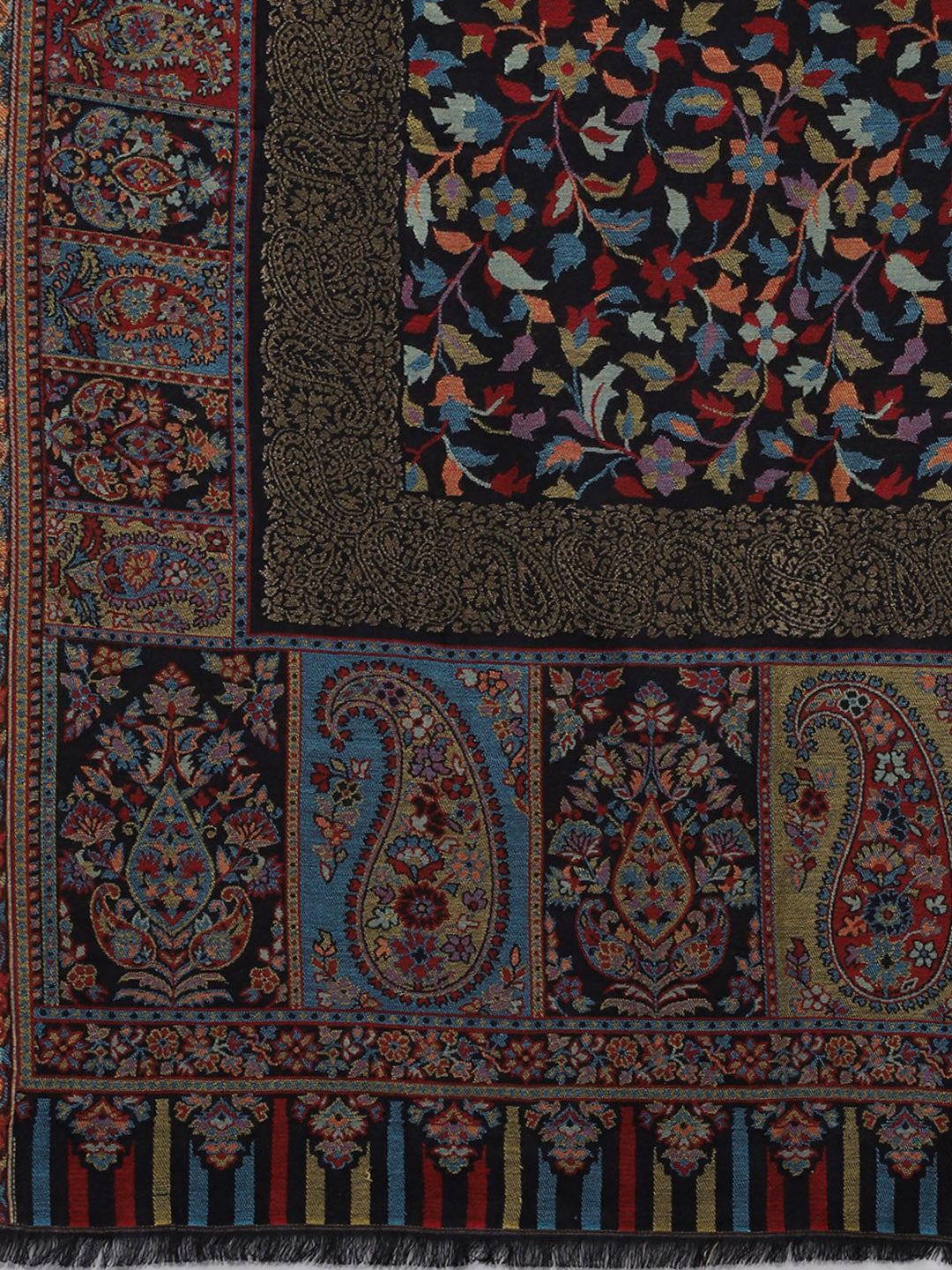 Women Multicolor Self Design Shawl