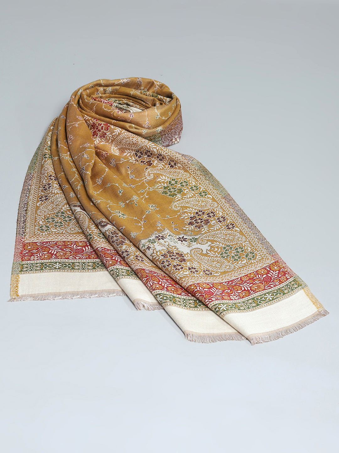 Women Multicolor Self Design Shawl