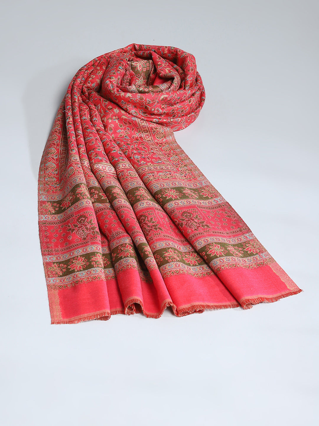 Women Multicolor Self Design Shawl