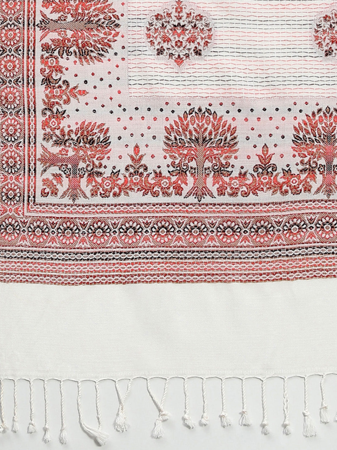 Women Multicolor Self Design Shawl