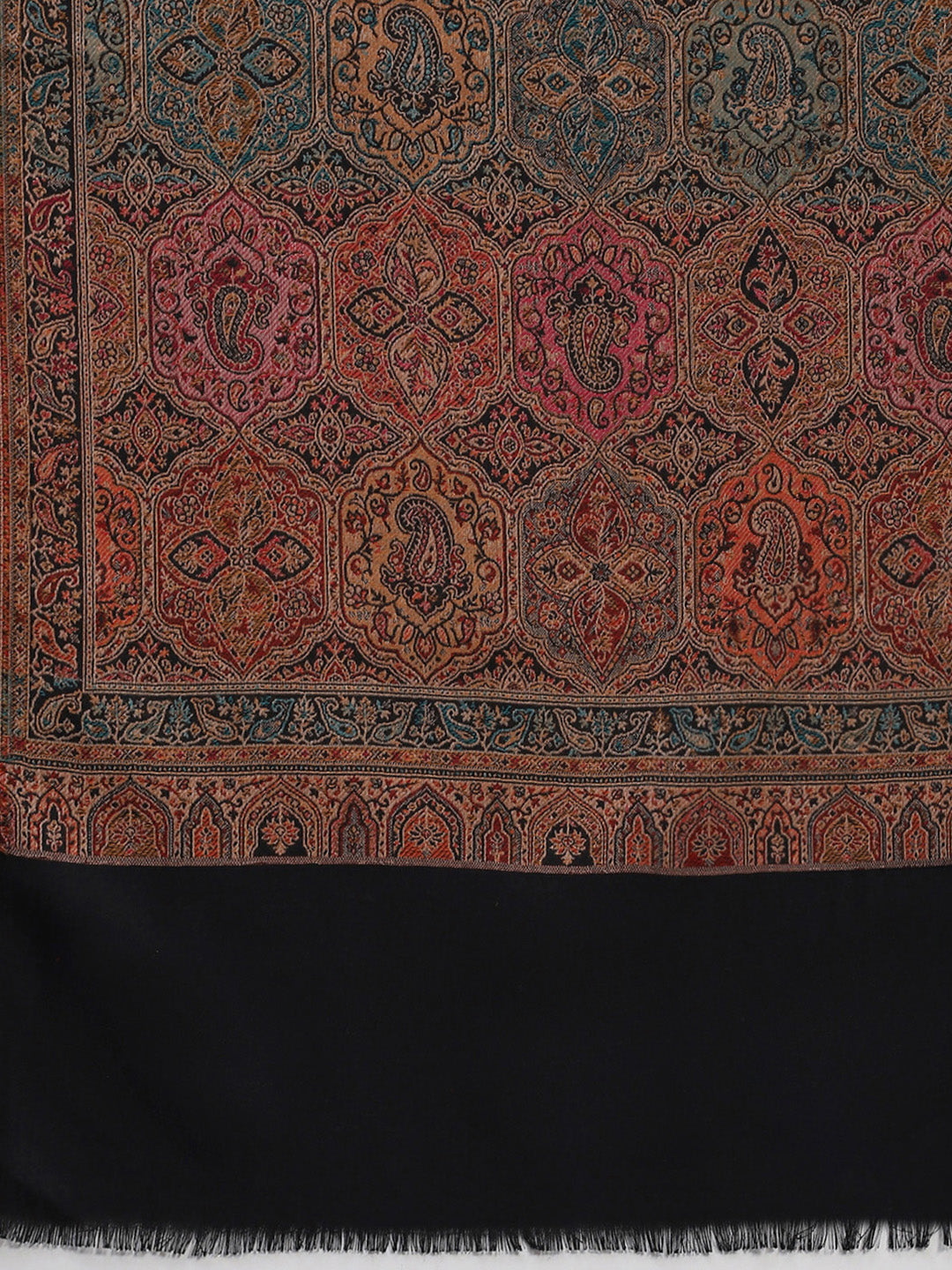 Women Multicolor Self Design Shawl